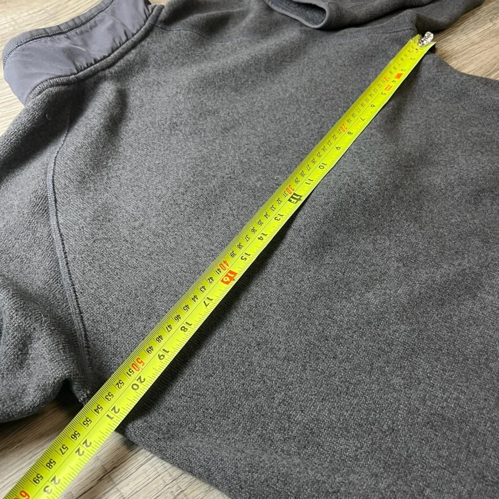 The‎ North Face Fleece Pullover Mens Medium Gray Quarter Zip Sweater Knit S39